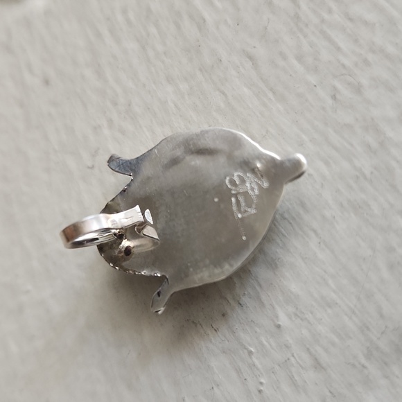 Adorable NWOT Native American Zuni Turquoise Inlaid Corn Pendant 🌽 🩵♥️ - Picture 4 of 8